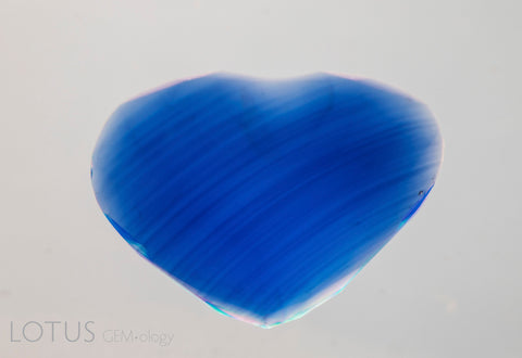 Curved colour banding in Verneil-grown Synthetic sapphire