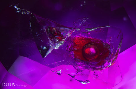 Colored Oil in Ruby by Lotus Gemology