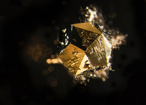 Pyrite crystal in a Quartz - E.Billie Hughes