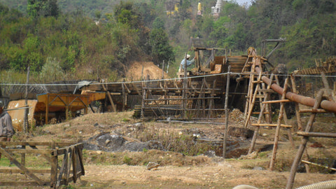 Picture of a gem mine in West Mogok, Burma, that Dmitry has invested in