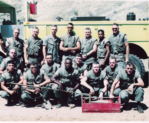 Manny and his platoon in Guantanamo Bay before it was trendy in the 1990's