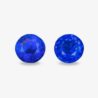 Billie's pair of Luc Yen Cobalt Blue Spinels