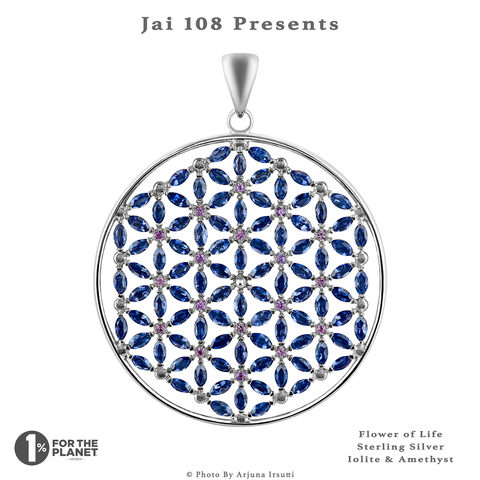 One of Jai 108 Presents' Flower of Life pendants