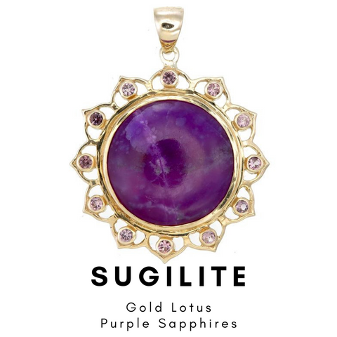 Sugilite pendant by Jai 108 Presents