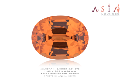 Example of a top 5 cts mandarin garnet