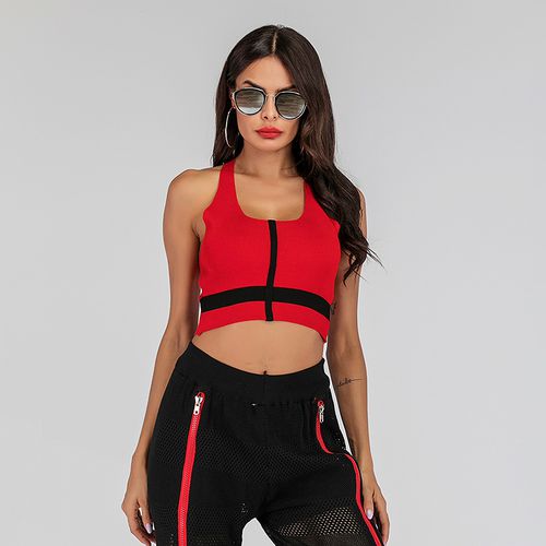 Sexy Short Navel Hollow Out Women Sling Tank Top