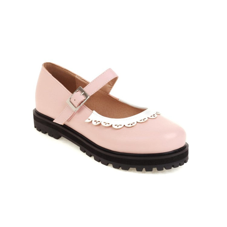 Women's  Platform Flats Mary Jane Shoes