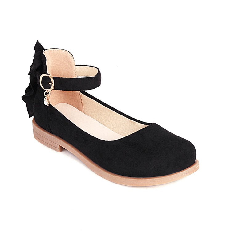 Women's  Back Bowtie Flats Mary Jane Shoes
