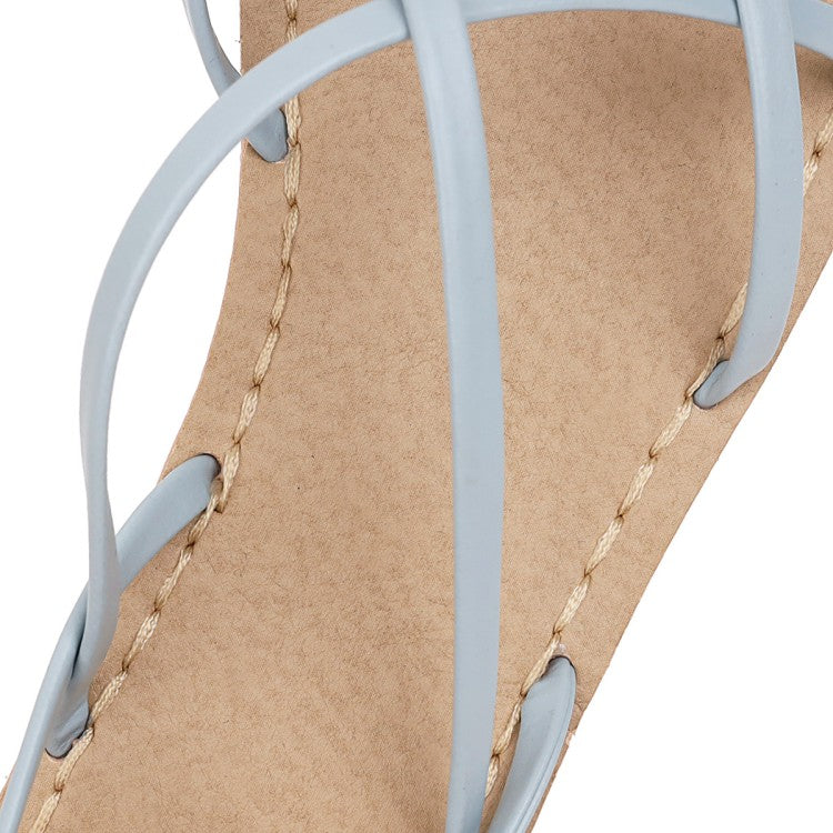 Women's's Flip Flops Round Toe Ankle Strap Flat Sandals
