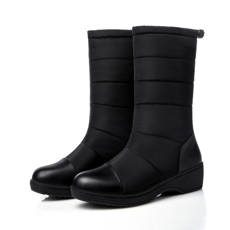 Women's Heels Waterproof Winter Down Snow Boots
