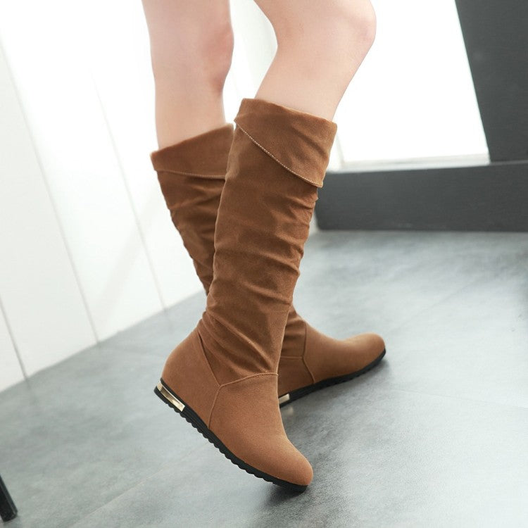 Women's Wedges Heels Tall Boots