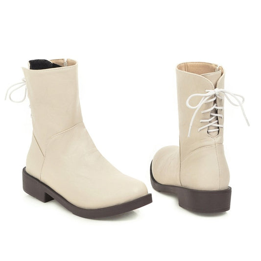 Women's  Low Heel Short Boots