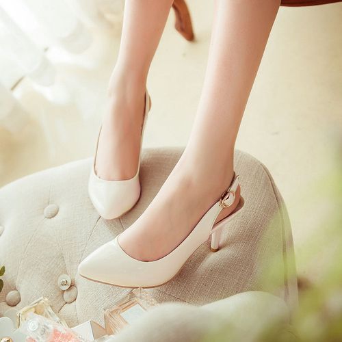 Women Pointed Toe Slingbacks High Heel Sandals