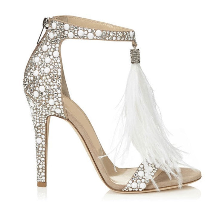 sparkly high heels