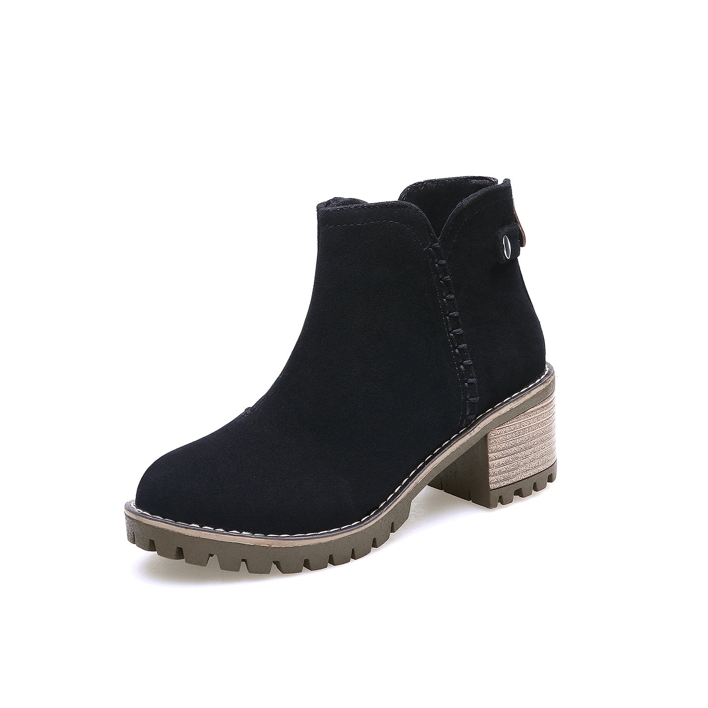 Suede Chelsea Boots Winter Fall Student Short Boots Women Shoes