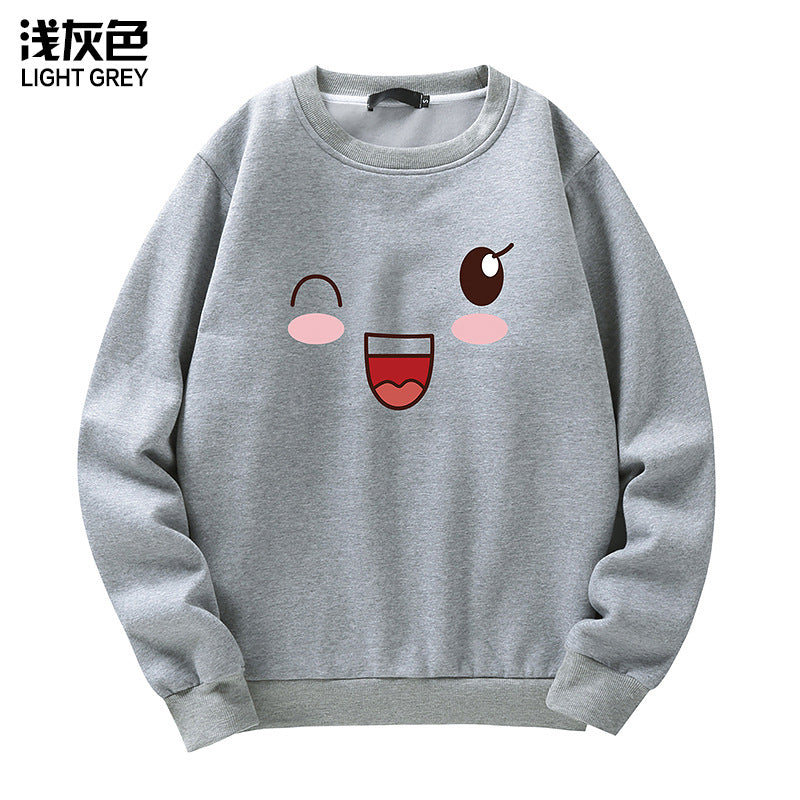 Round Neck Sweater Long Sleeved Sweatshirt