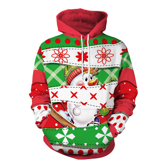 Couple Christmas Print Sweatshirt