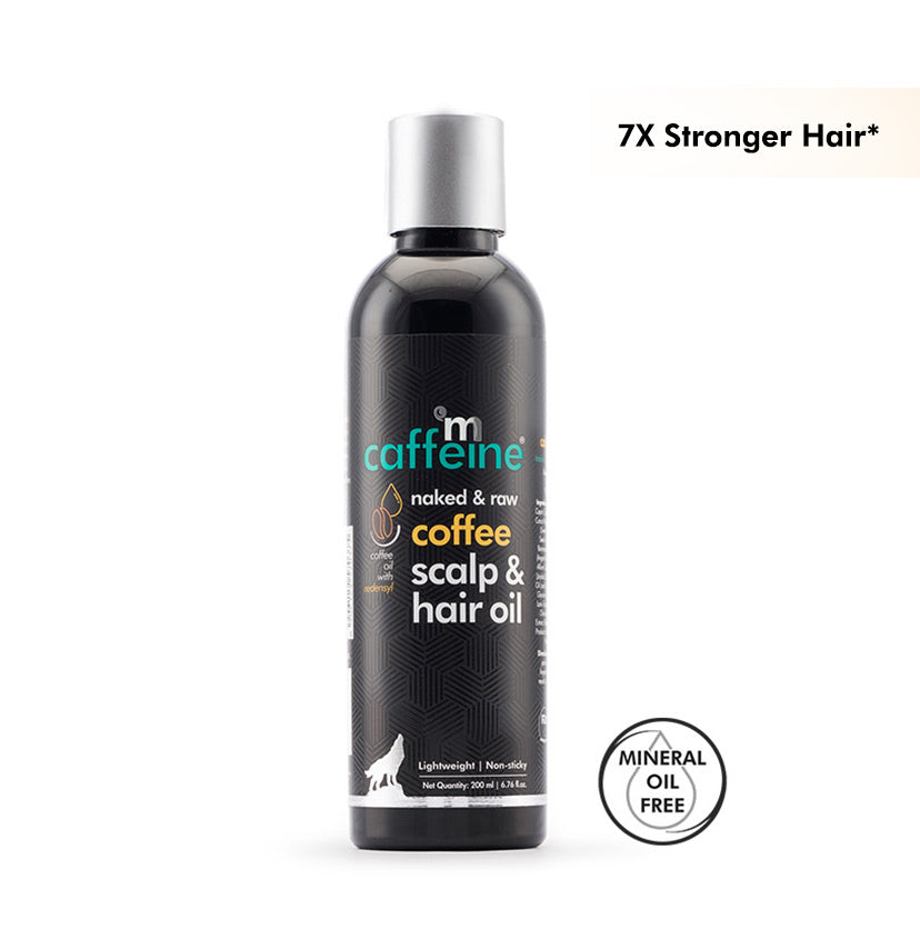 Coffee Scalp & Hair Oil - 200 ml | Lightweight & Non-Sticky – mCaffeine