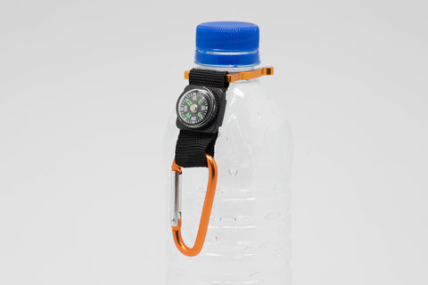 Bottle Holder w/ Carabiner & Compass