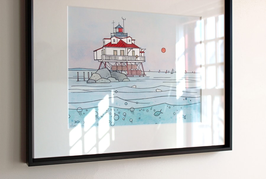 Chesapeake Bay Lighthouse Art Print