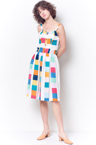 MIRANDA Color Blocked Babushka Dress