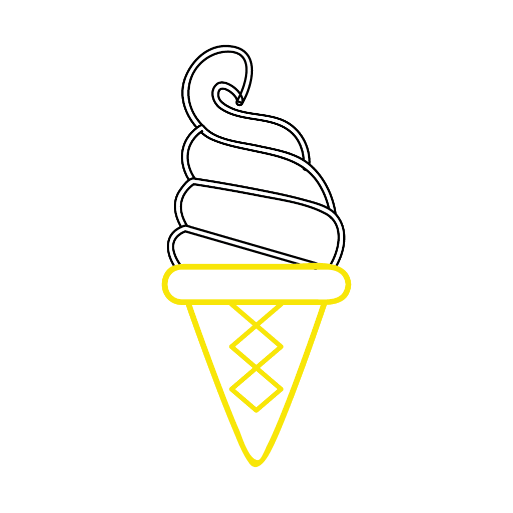 ice cream neon light