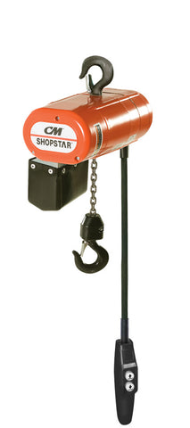 2111 - CM ShopStar - 1000# (1/2 Ton), Single Spd - Chain/Electric, Lift - 10ft. Lft Spd - 6 fpm