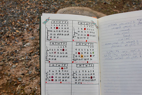 Using Bullet Journal for monthly calendar