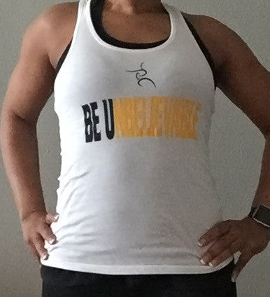 White Racerback Tank Top