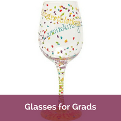 Grad themed glasses  | Graduation Gifts