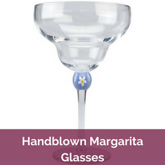 Handblown Margarita Glasses| Top Notch Gift Shop