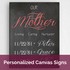 Personalized Canvas signs | Top Notch Gift Shop