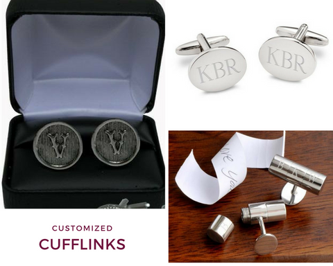 Customized Initial Cufflinks | Top Notch Gift Shop