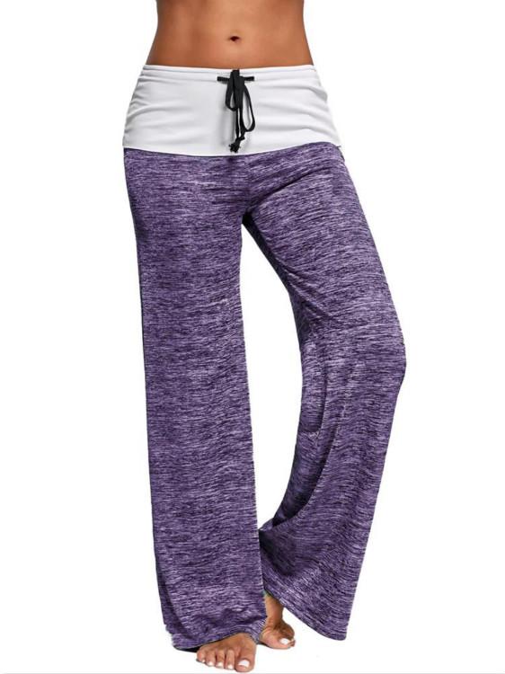 Sport Yoga Women Wide Drawstring Leg Pants - veooy