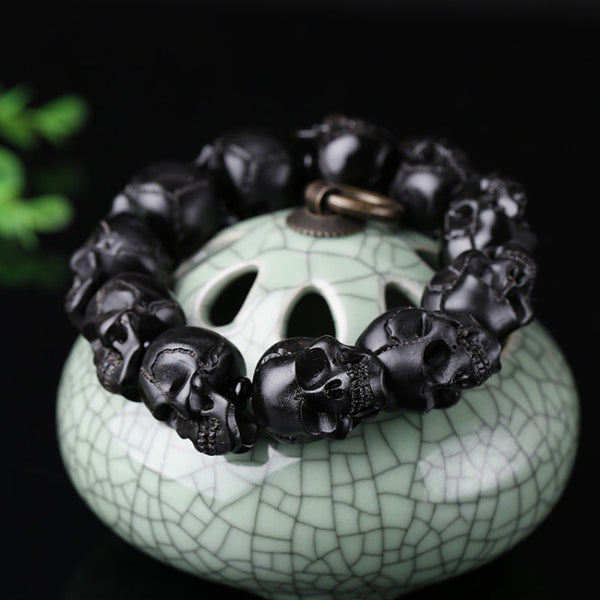 black skull bracelet