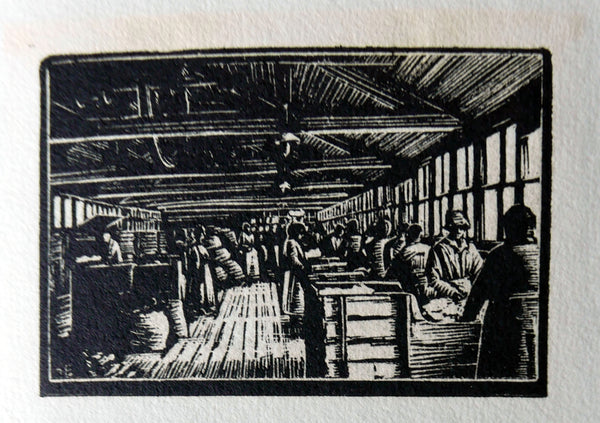 women sorting rags for papermaking