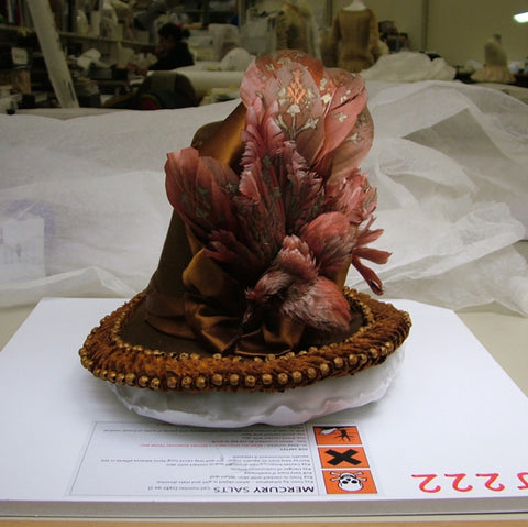 Antique hat at the V&A, mercury content