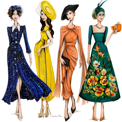 Alexandra Nea fashion illustrations