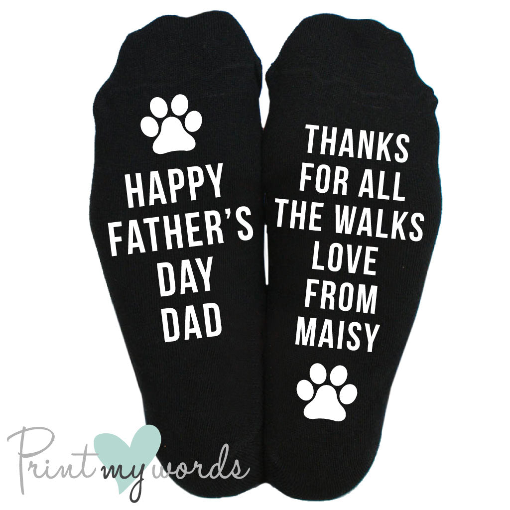 fathers day personalised socks