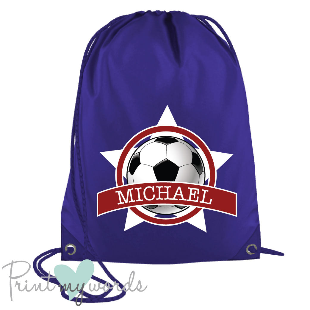 personalised football bag