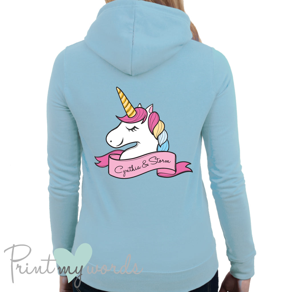 ladies unicorn hoodie