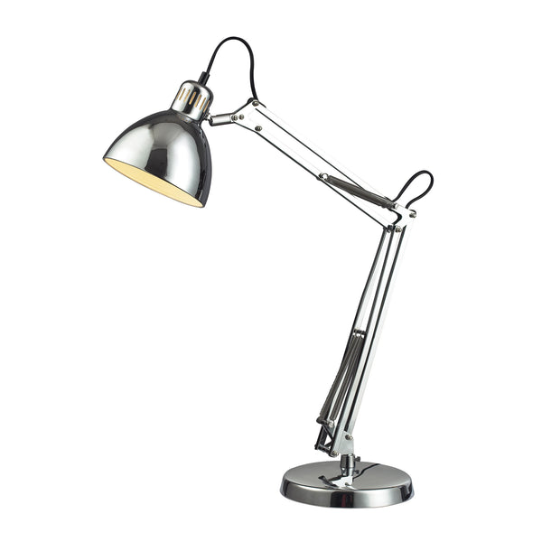 Beautiful Dimond Lighting Ingelside Desk Lamp In Chrome With