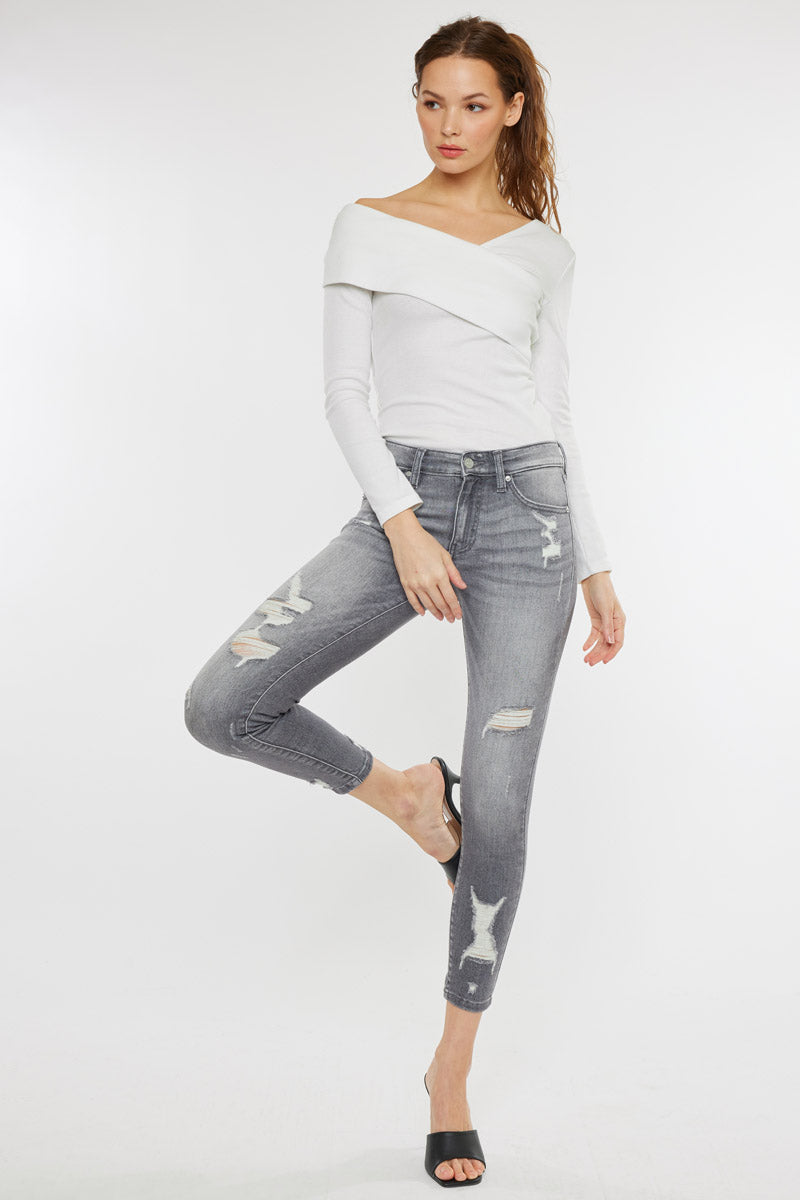 buitenspiegel sturen Origineel Brody Mid Rise Ankle Skinny Jeans – Official Kancan USA