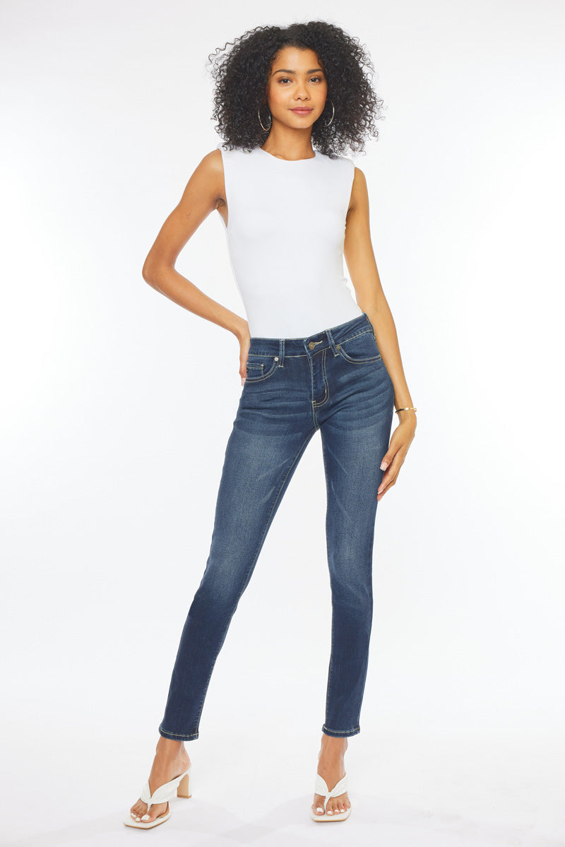 Atticus Drijvende kracht een miljoen Francesca Mid Rise Super Skinny Jeans – Official Kancan USA