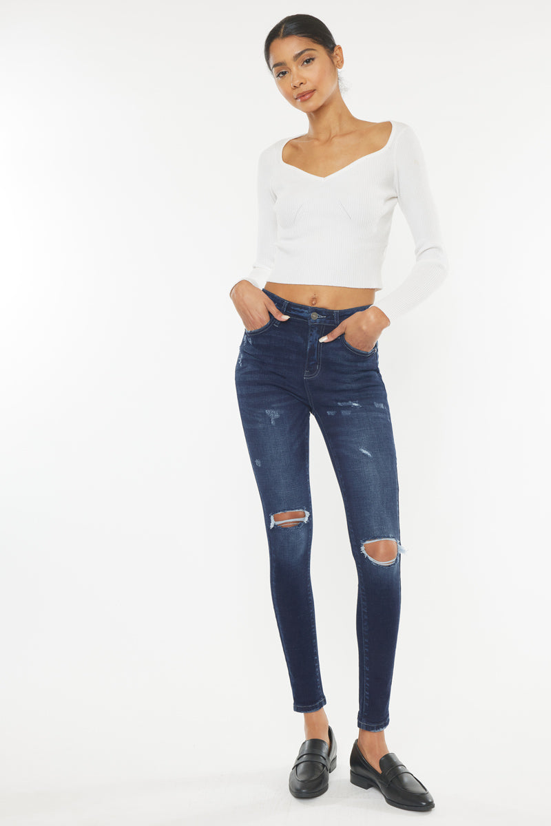 Verslagen Ithaca Ten einde raad Hilarie High Rise Super Skinny Jeans – Official Kancan USA