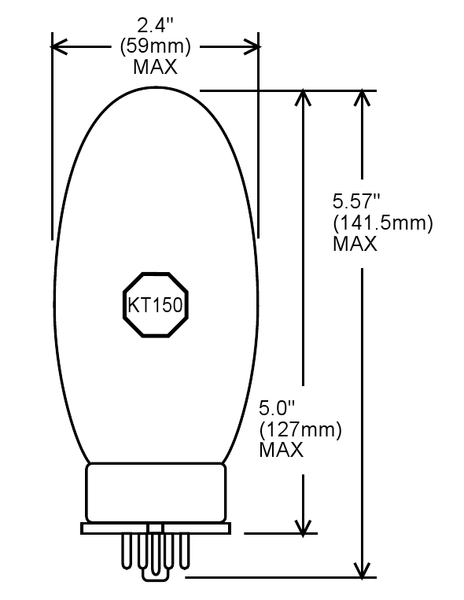 tung-sol kt150 kt系管皇 代kt120/kt88 原厂配对