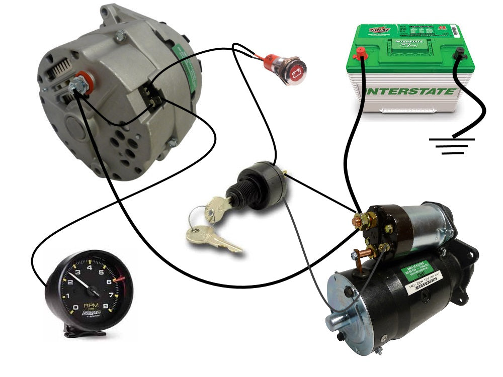 Common Delco SI Series Alternator Wiring Diagram - Smith Co Electric