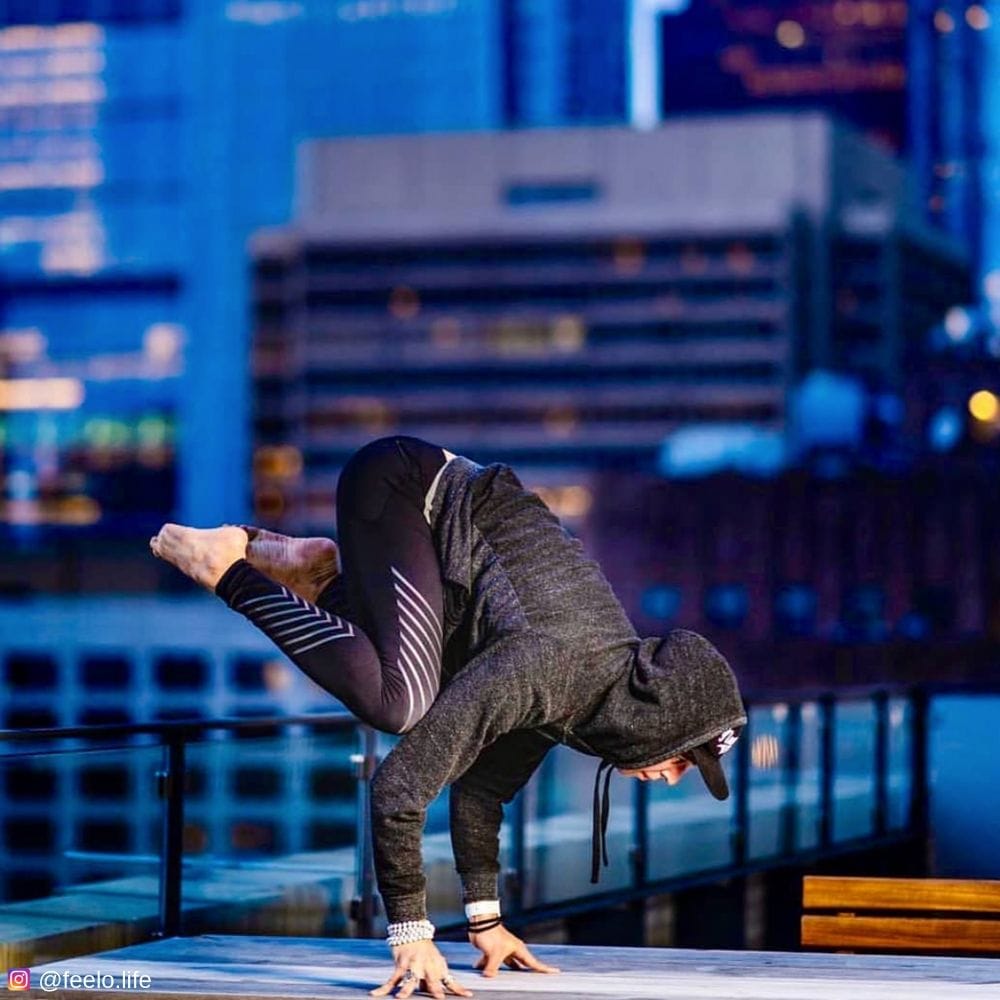 Parkour in sonic boom reflective mens leggings