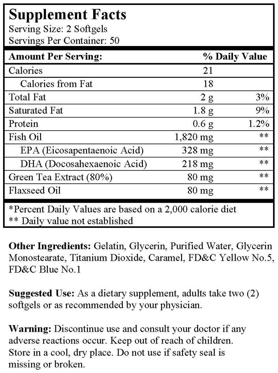 Marine Lipid Complex w/ Green Tea (100 