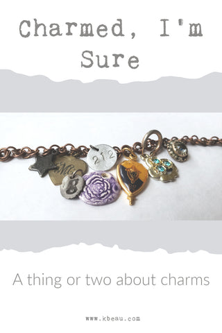 blog post image of various items used as a charm bracelet